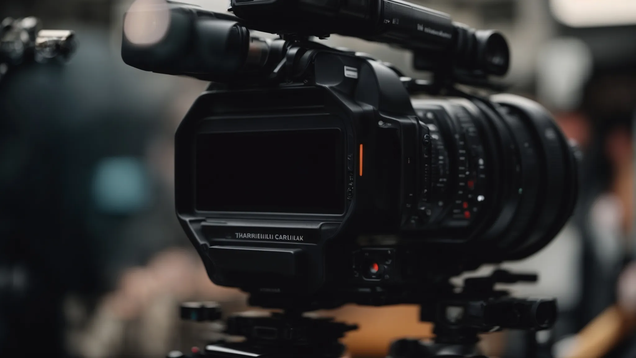 a camera broadcasting a live event to viewers worldwide, highlighting the interaction between technology and audience.